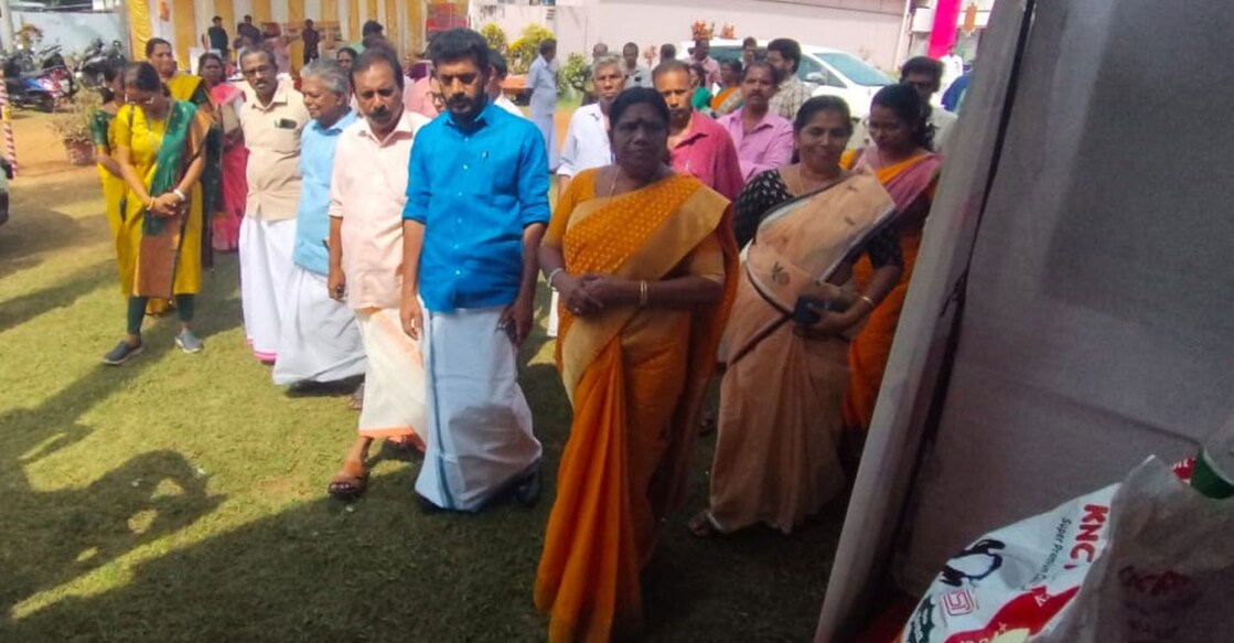 Minister for Animal Husbandry and Dairy Development J Chinchu Rani during a dairy farmers' meeting at Choonad in Alappuzha on Monday. Photo: Facebook/@jchinchuranicpi