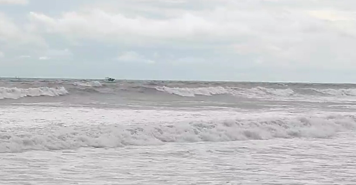 The large fibre fishing boat capsized and disappeared without a trace. Photo: Special Arrangement