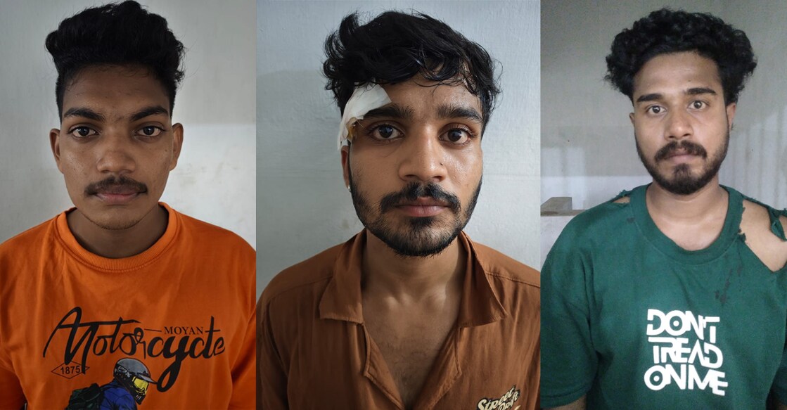 Sanjay (Left), Midhun, Nithin. Photo: Special Arrangement.