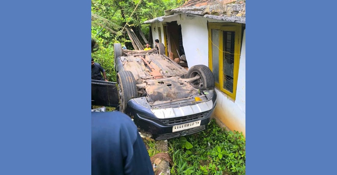 adimali-accident-ls The incident happened at 5:30 PM on Sunday as the group returned from a trip to Munnar. Photo: Special arrangement.