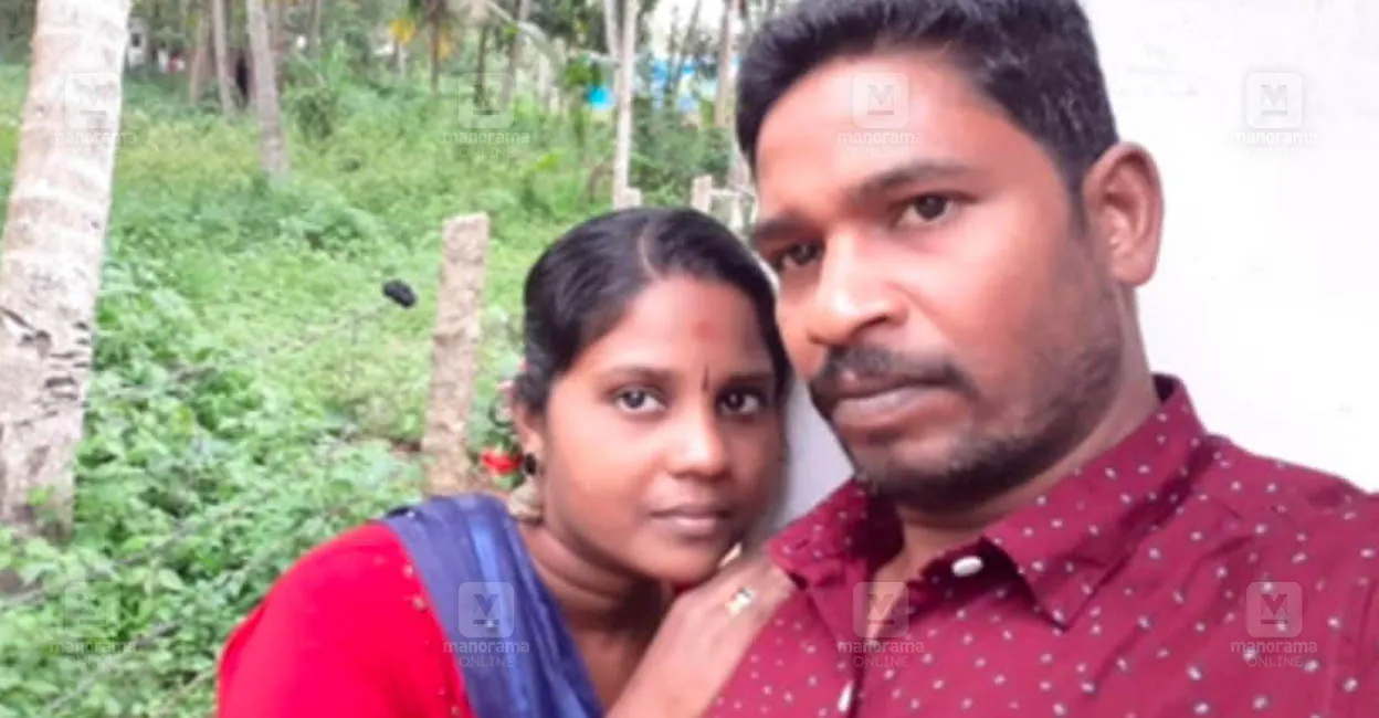 parassala couple Selvaraj (45) and Priya (40). Photo: Manorama.