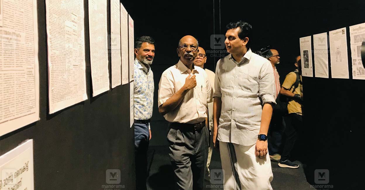 hortus-manorama-pavlion Minister PA Mohammed Riyas visiting the Hortus Malayala Manorama Pavilion. He is accompanied by Malayala Manorama Executive Editor Jayant Mammen Mathew, Editorial Director Jose Panachipuram and Marketing Vice-President Varghese Chandy. Photo: Manorama