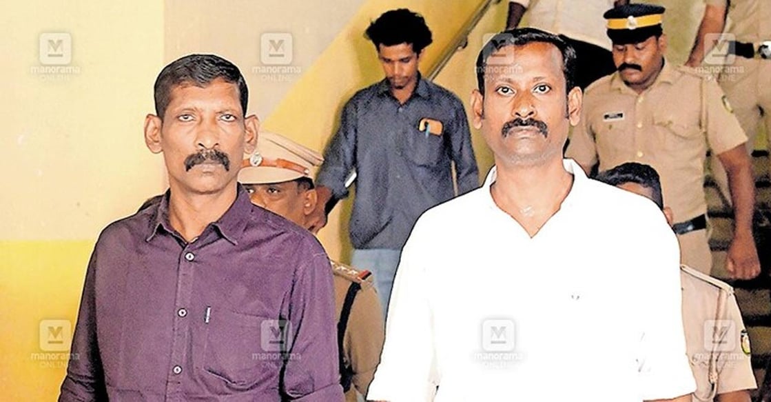 suresh-prabhu-kumar-ls On Friday, Additional Sessions Court I Judge R Vinayaka Rao found the two accused, Suresh and Prabhu Kumar, guilty of murdering 27-year-old Aneesh on Christmas Day in 2020. Photo: Manorama.