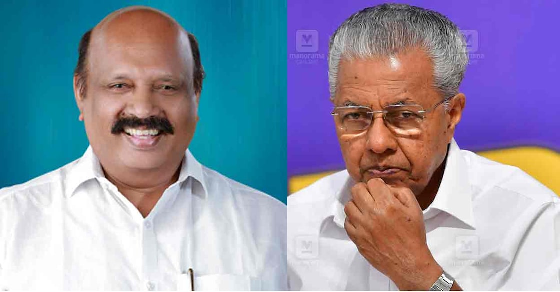 Thomas K Thomas, Pinarayi Vijayan. Photo: Manorama