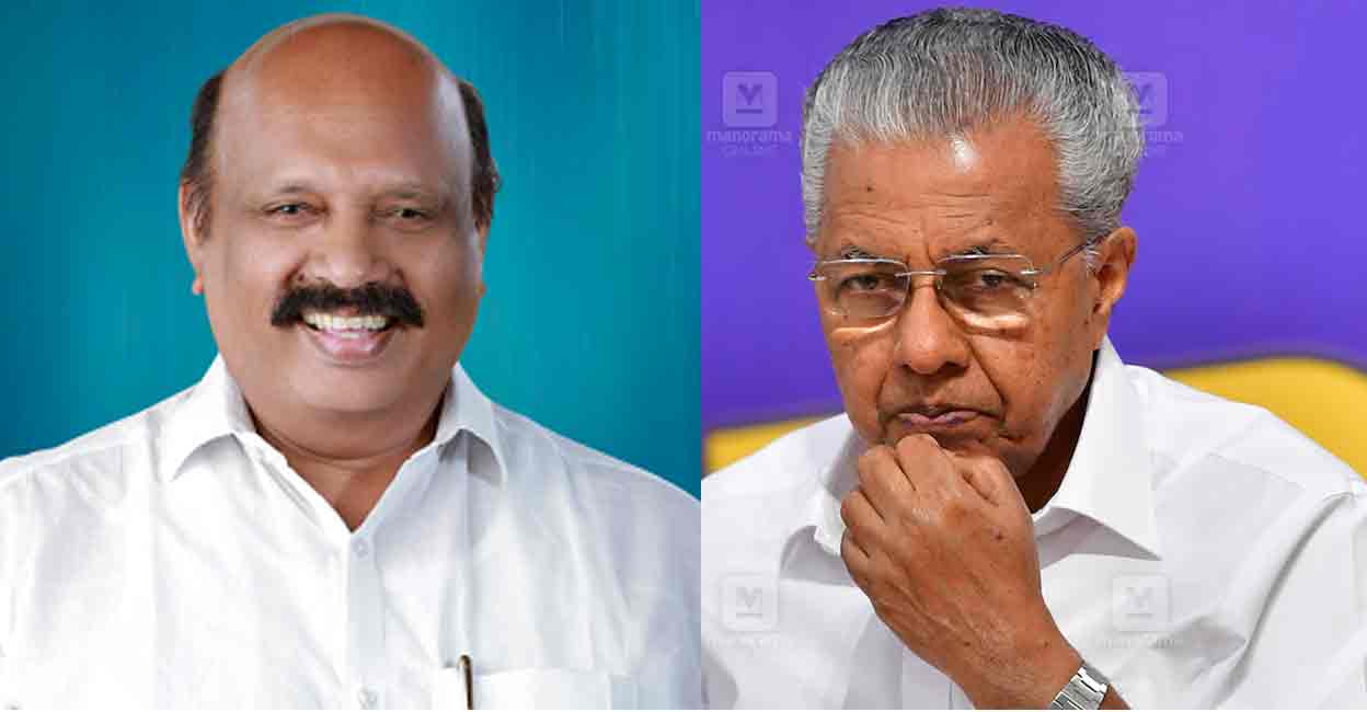 Thomas K Thomas, Pinarayi Vijayan. Photo: Manorama