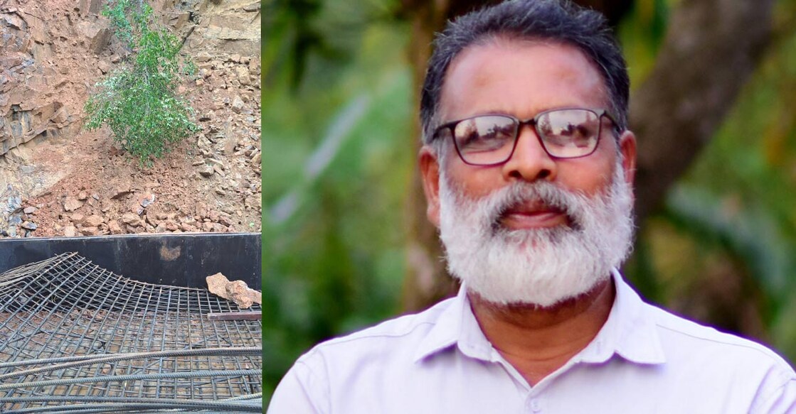 The deceased is Chandanathodu native Peter Cheruvathoor (62). Two persons have also been injured in the accident. Photos: Special arrangement. 