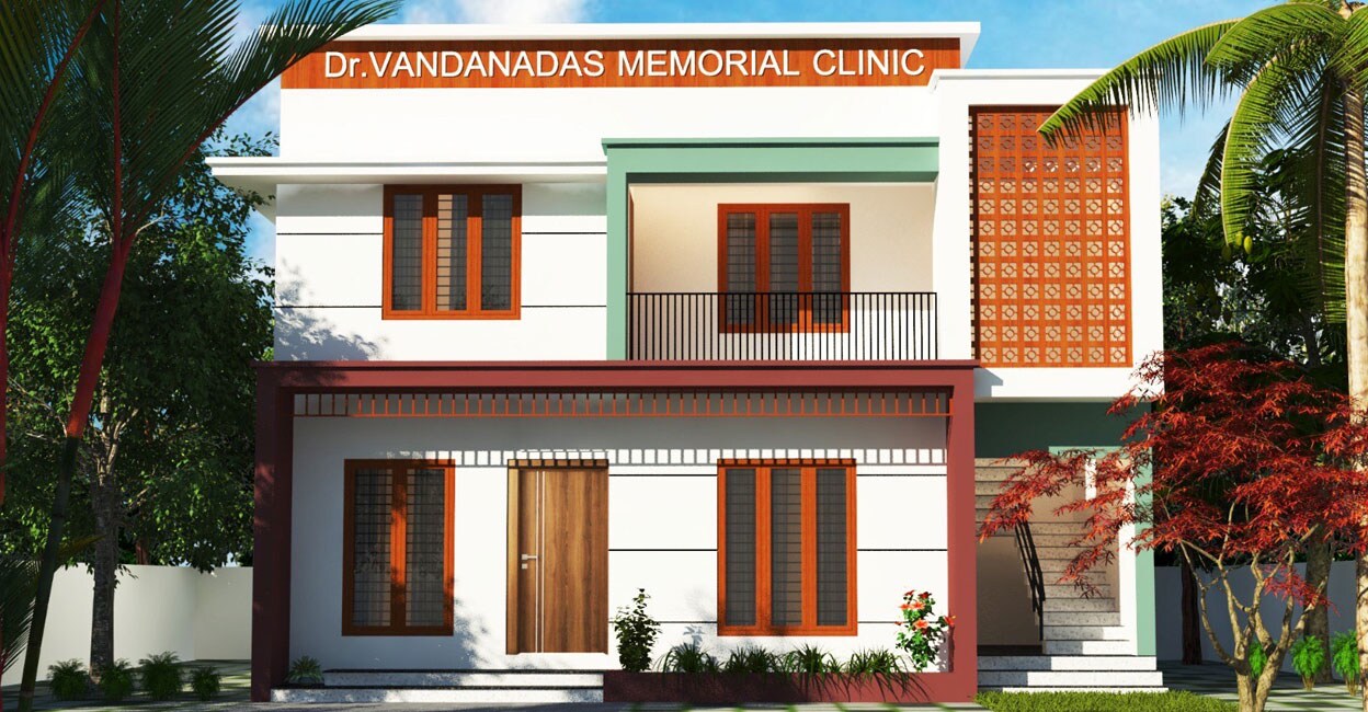 A model of Dr Vandana Das Memorial Clinic at Thrikkunnapuzha. Graphic: Special arrangement