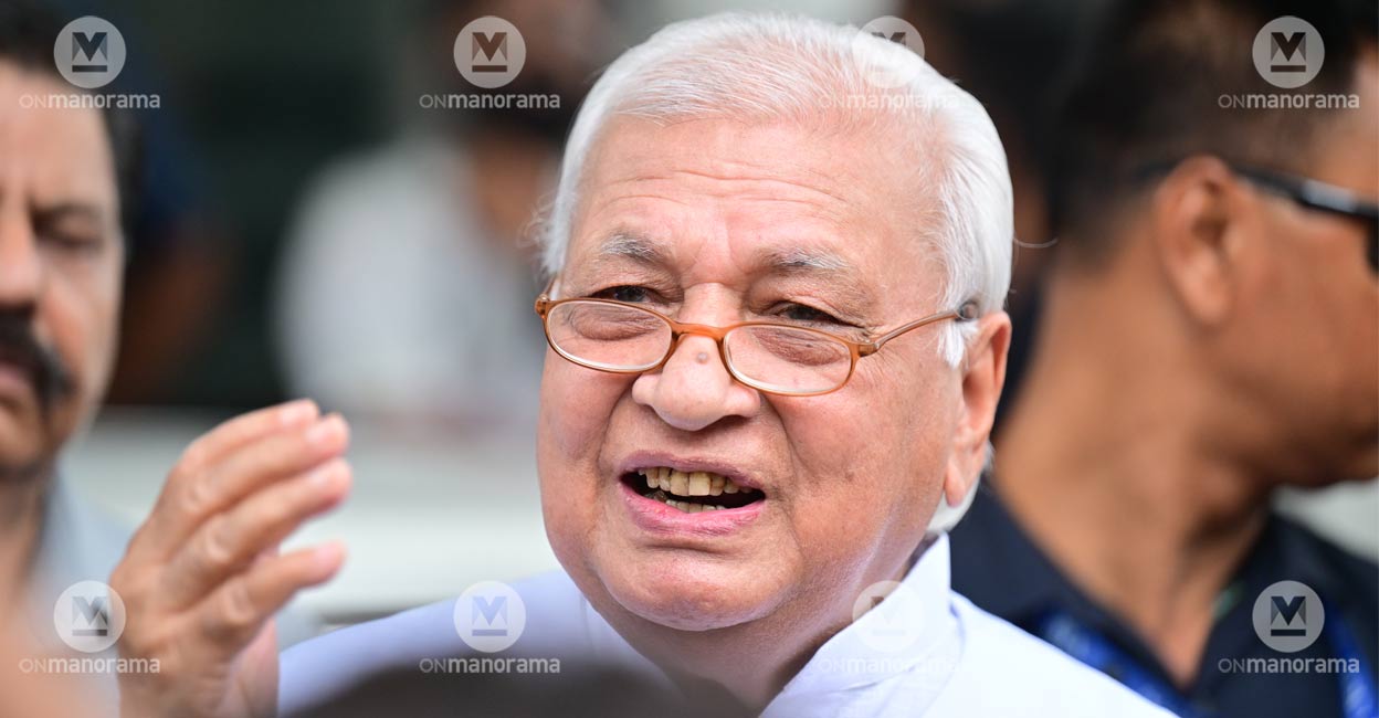 Kerala Governor Arif Mohammed Khan. File Photo: Manorama. 