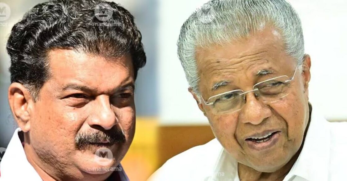 P V Anvar and Pinarayi Vijayan. File Photos/ Manorama. 