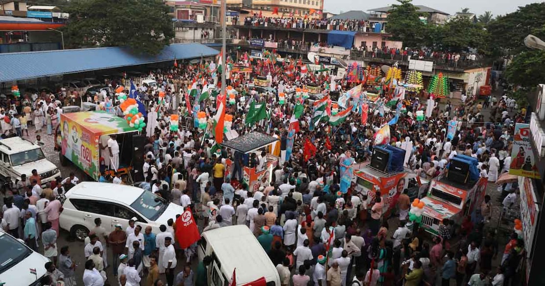 Chelakkara6-main Chelakkara witnessed a grand finale to the public campaign ahead of the November 13 byelection. Photo: Albin Mathew