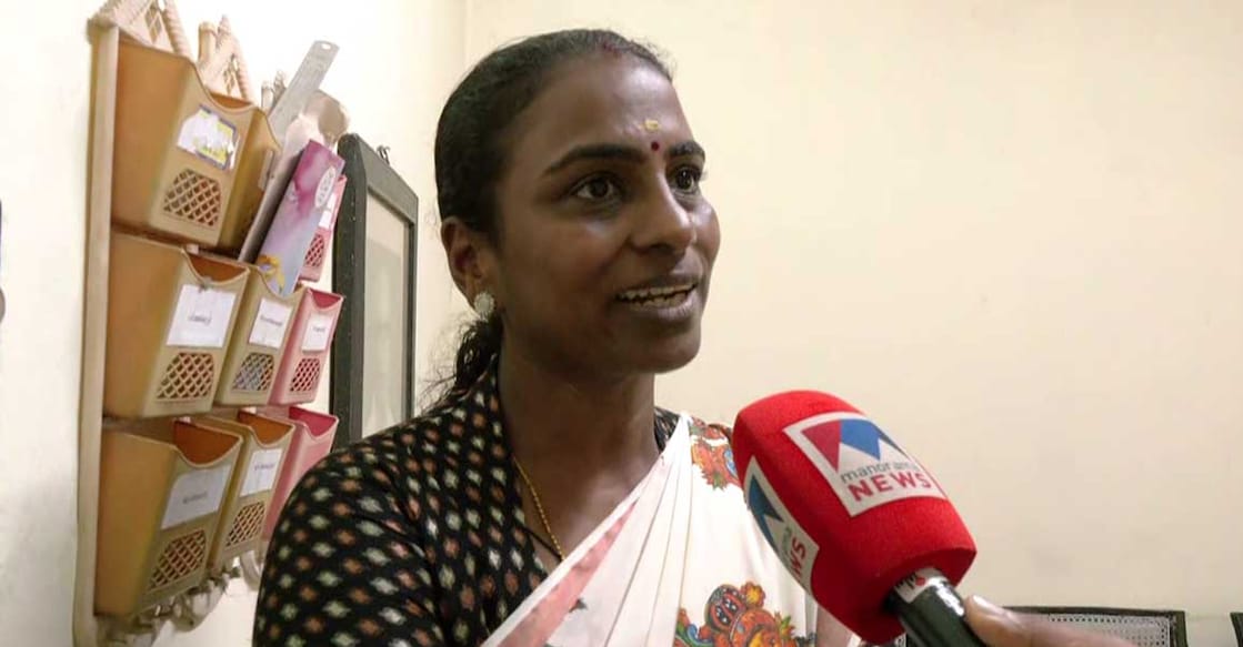 Krishnakumari alleged that there was widespread inclusion of fake voters in Palakkad. Photo: Manorama News