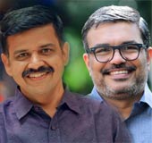 Sandeep Varier and MB Rajesh. Photos: Facebook. 