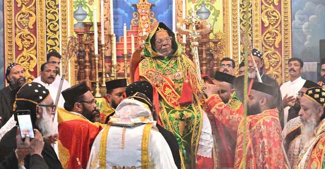 Mortal remains of Catholicos Baselios Thomas I. Photo: Manorama