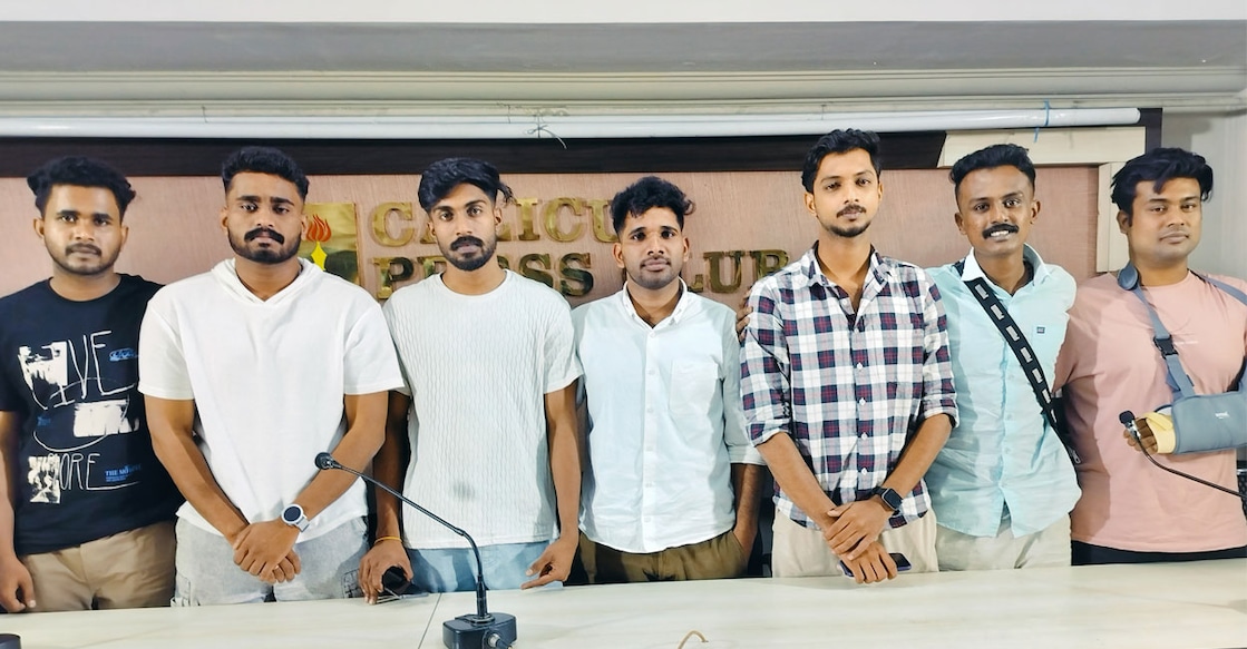 Malayali youths who escaped from Cambodia Photo: Special Arrangement 