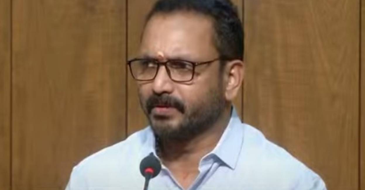 K Surendran. Photo: Screengrab/ Manorama News