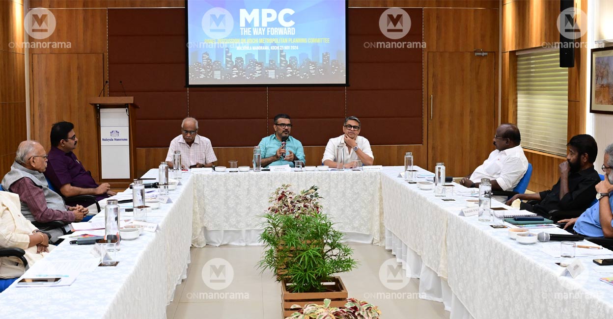 Minister for Local Administration, M B Rajesh, speaks at the panel discussion on ‘Metropolitan Planning Committee (MPC): The way forward’, organised by Malayala Manorama in Kochi on Monday. Photo: Onmanorama