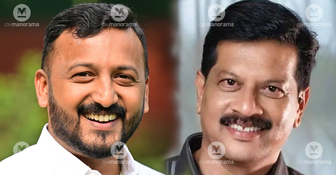 Rahul Mamkootathil, U R Pradeep. File Photos: Manorama. 