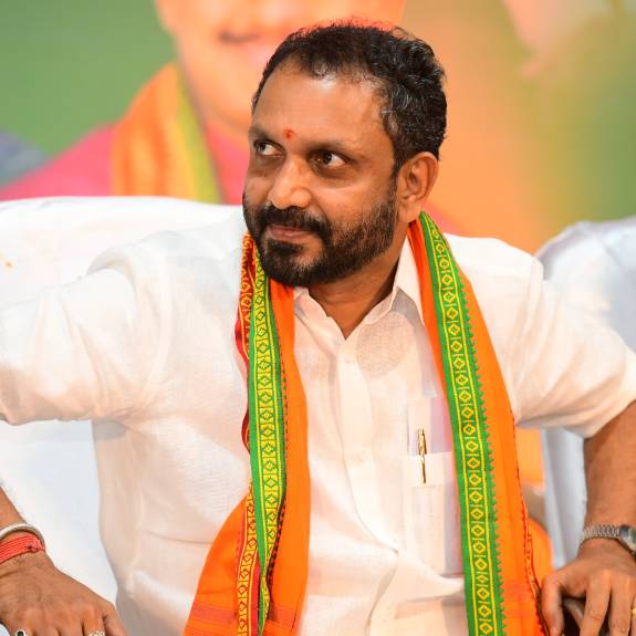 Prakash Javadekar and K Surendran. File Photo: Manorama