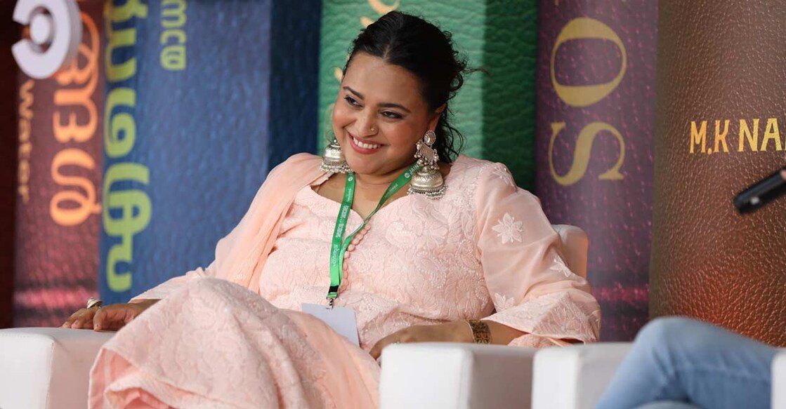 Swara Bhasker at Manorama Hortus in Kozikode. Photo: Special arrangement