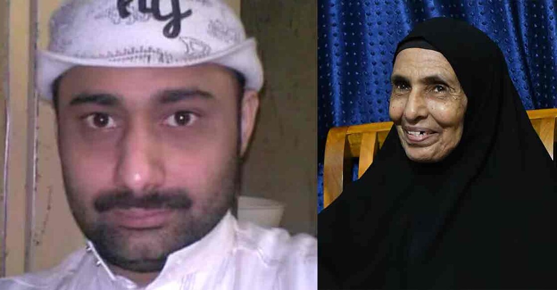 Abdul Rahim and his mother Fathima. Photo: Manorama