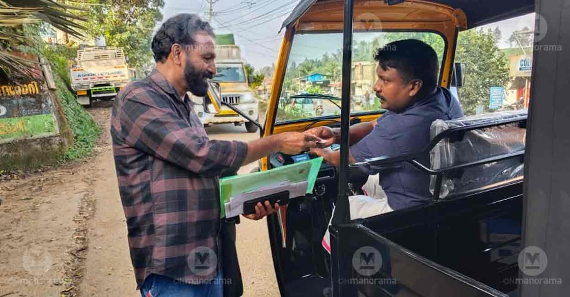 Rather than ask the addressees to reach the Vellarmala post office,  Manikantan has taken it upon himself to deliver the letters to them. Photo: Sajesh Mohan/Onmanorama