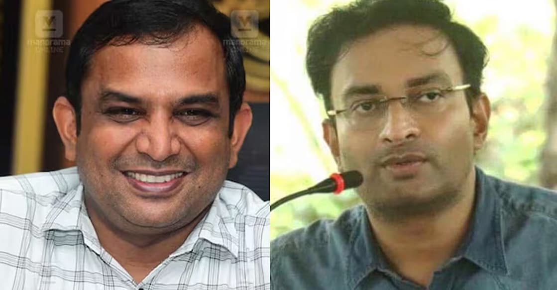 K Gopalakrishnan (Left), N Prasanth. Photo: Manorama