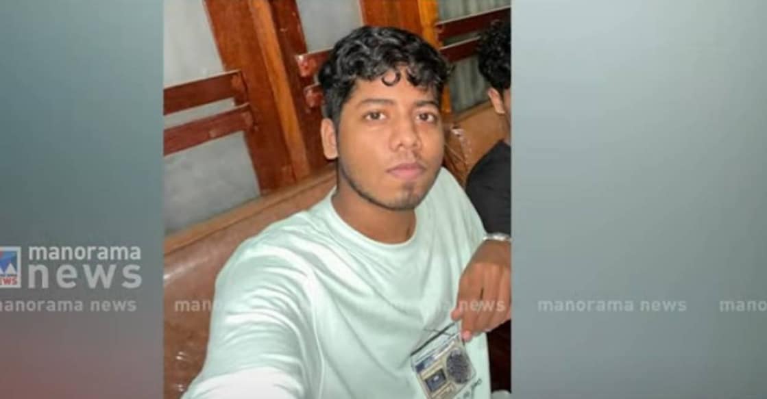 TK Alwin met with the accident on Tuesday morning. Photo: Screengrab/ Manorama News
