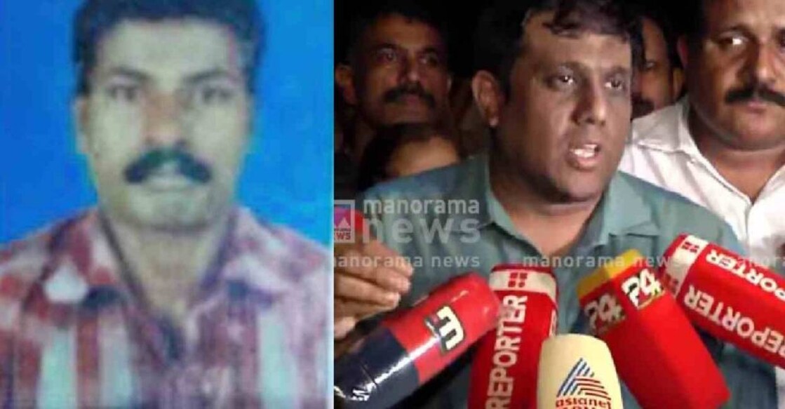 eldhose-kothamangalam District collector Umesh handed over compensation to Eldhose's family. Photo: Manorama News