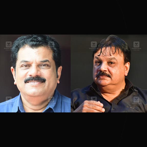 Mukesh, Edavela Babu. Photo: Manorama