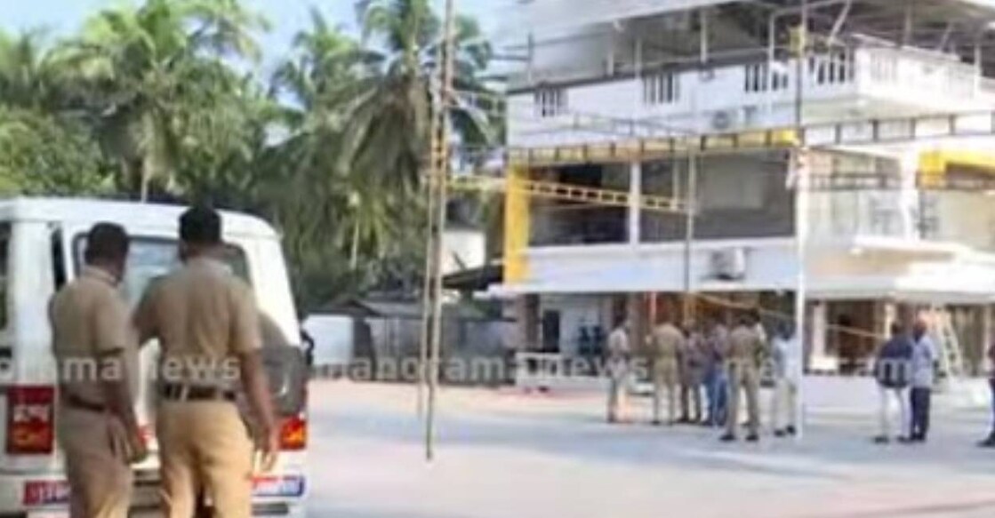 The resort caretaker took the extreme step after the management decided to fire him. Photo: Screengrab/ Manorama News