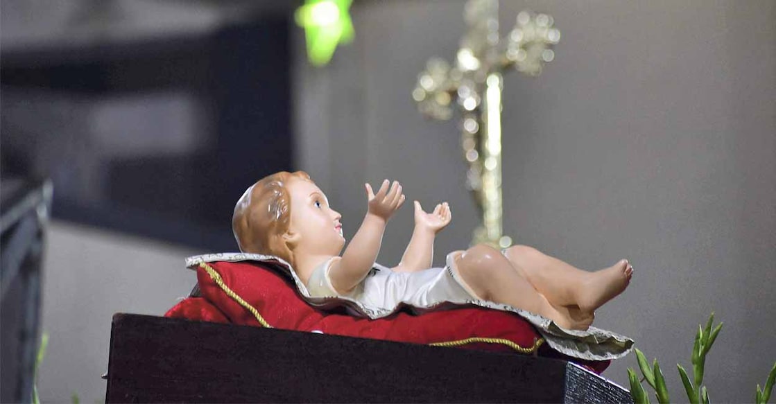 An idol of infant Jesus Christ. Photo: PTI