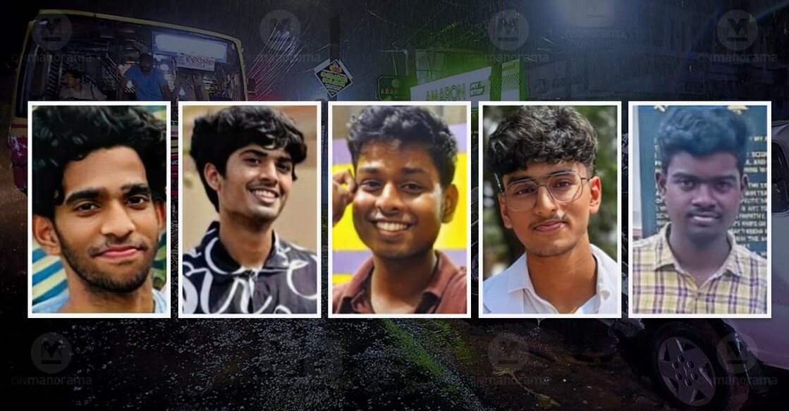 Devananthan B, Sreedeep Valsan, Ayush Shaji, Muhammed Abdul Jabbar, Muhammad Ibrahim PP. Photo: Manorama