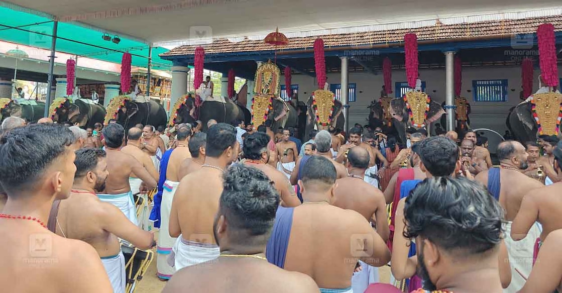 Vrishchikolsavam at Sree Poornathrayeesa Temple. Photo: Manorama