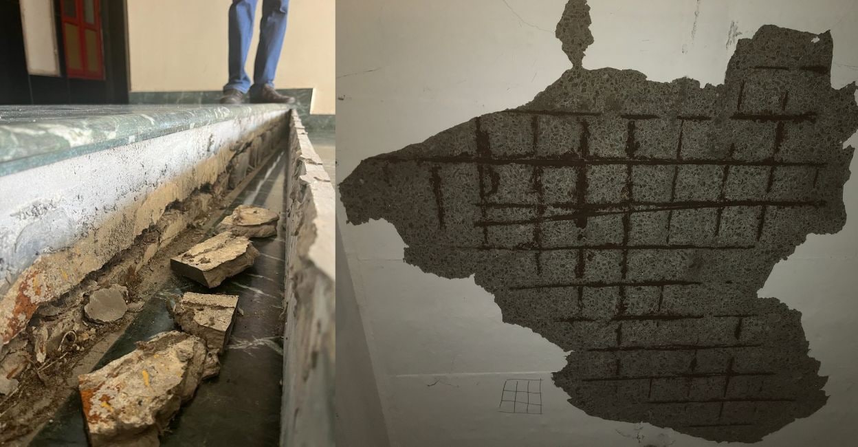 kochi-flat-1 The faults in the construction of the B and C towers of Chander Kunj Army Towers at Silver Sand Island near Vytilla were pointed out back in 2018. Photos: Special Arrangement