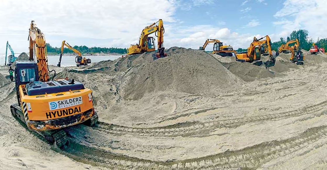 sand-mining-ls The government has permitted sand mining to the PSU's Kerala Minerals and Metals Limited (KMML) and Indian Rare Earths Limited (IREL). The GST's e-Way Bills, however, revealed that KMRL received the sand from IREL. Representational image.