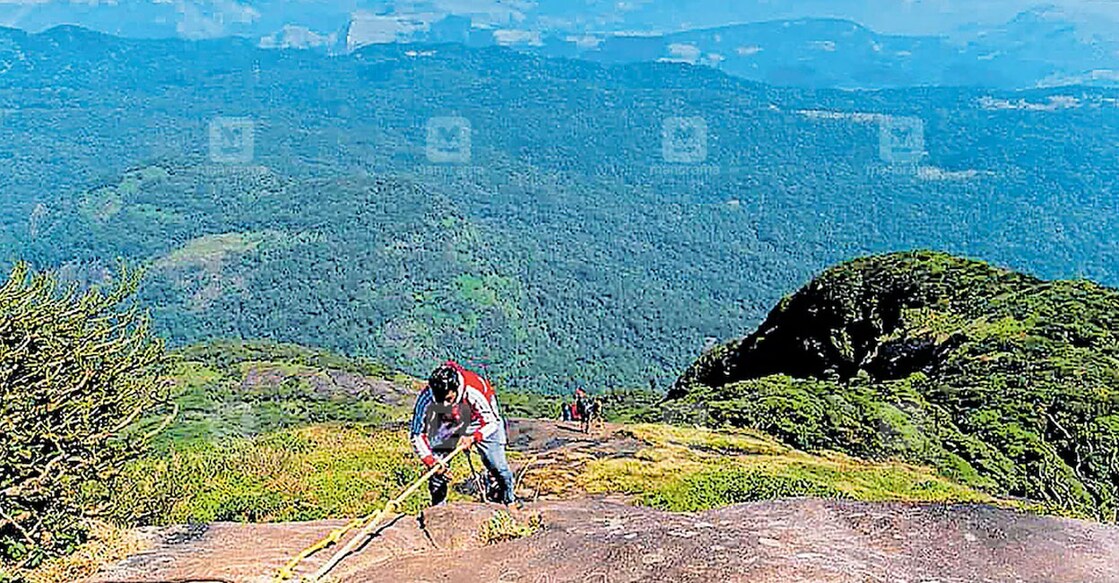 People trekking at Agastyaarkoodam in Thiruvananthapuram. File Photo: Manorama. 