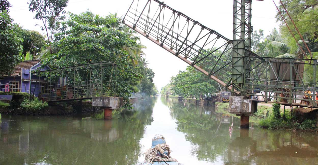 Mechanised bridge at Chungathu Muppattu. Photo: Special arrangement.