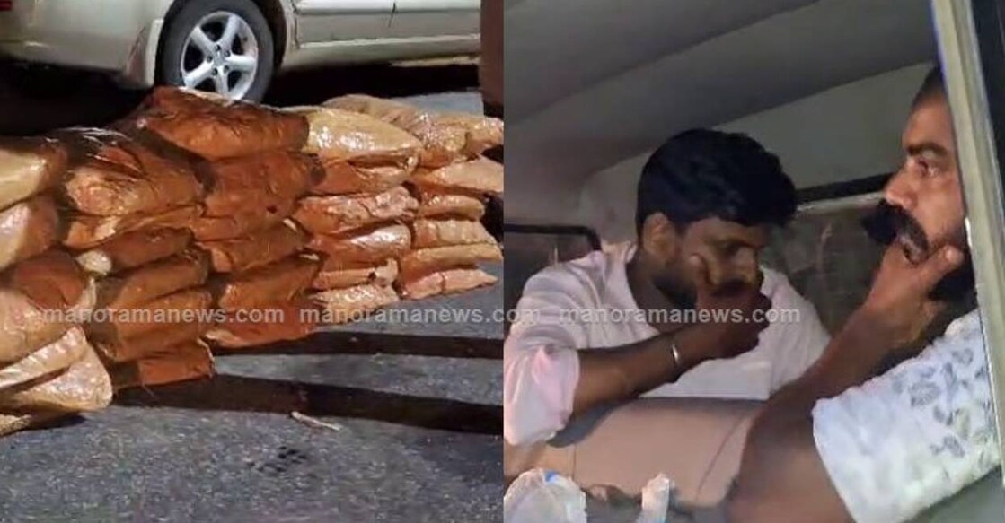 Arun from Puthur and Akhil, a native of Kolazhi were arrested, said officials. Photo: Manorama News