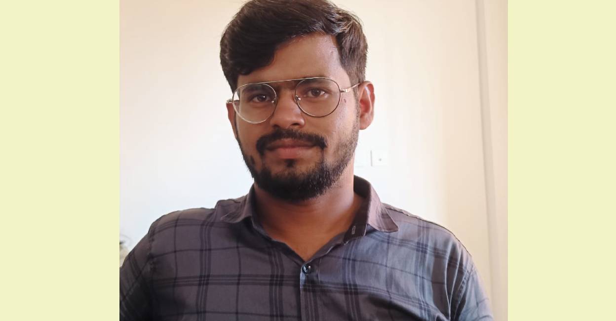 Nitesh Yadav, a second-semester student of the MEd programme