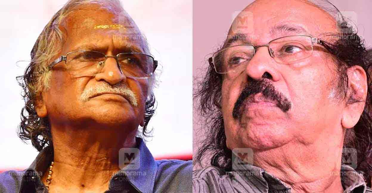 Sreekumaran Thampi, K Satchidanandan. Photo; Manorama