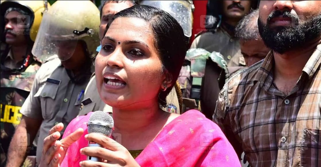 k-anusree-sfi SFI state president K Anusree. Photo Sameer A Hameed/Manorama