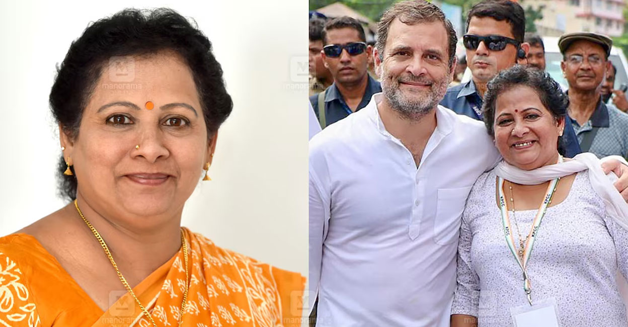 Padmini Thomas, a former president of the Sports Council, had close links with former Chief Ministers of the Congress, including K Karunakaran and Oommen Chandy. Photo: Manorama Online. 