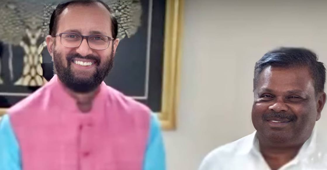 Rajendran reportedly met BJP's Kerala in-charge Prakash Javadekar at his residence in Delhi, where he remains currently. Photo: Screengrab. 