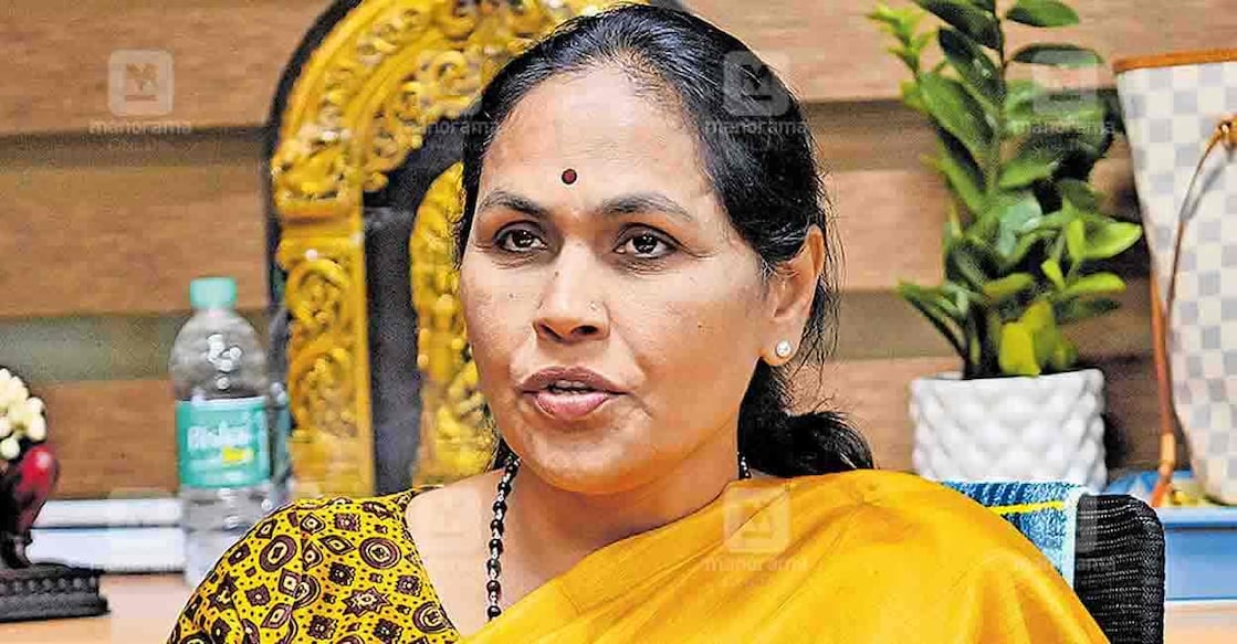  Union Minister of State and BJP candidate from Bengaluru North, Shobha Karandalaje. Photo: Manorama