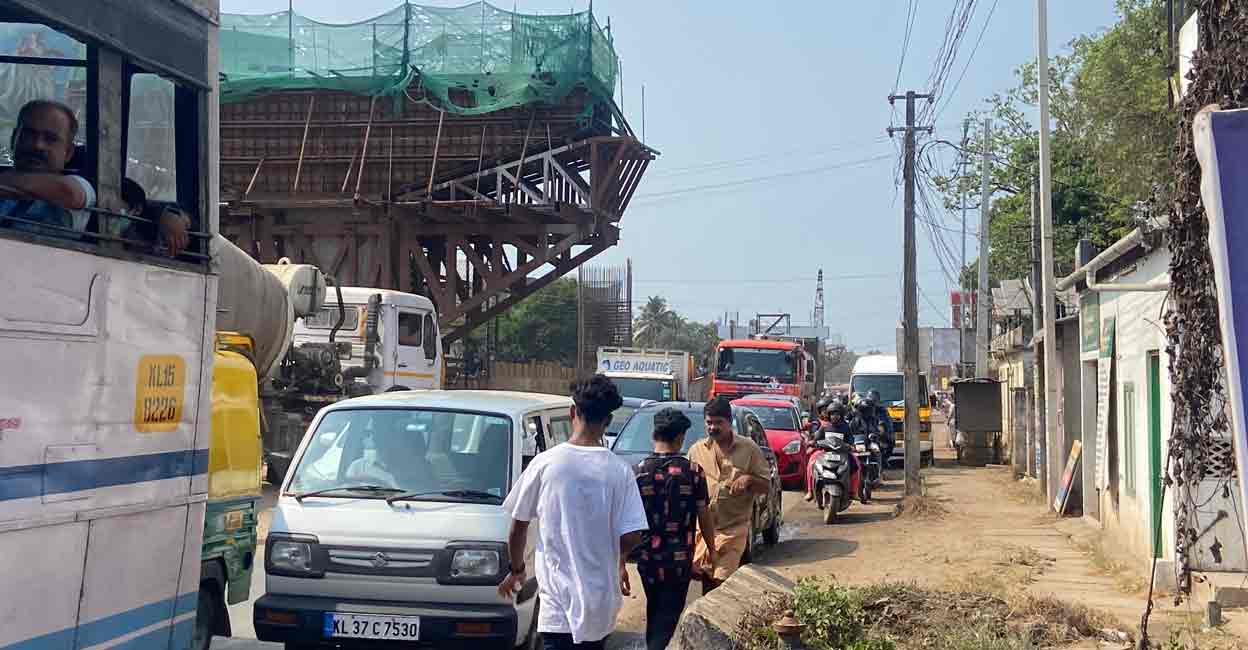 With less space alloted, pedestrians are left at the mercy of vehicles . Photo: Special arrangement