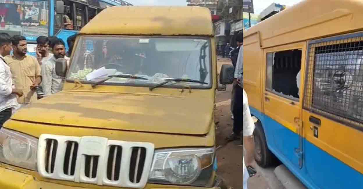 atm-heist Rs 50 lakh was taken from bank's vehicle parked outside ATM. Photo: Special arrangement