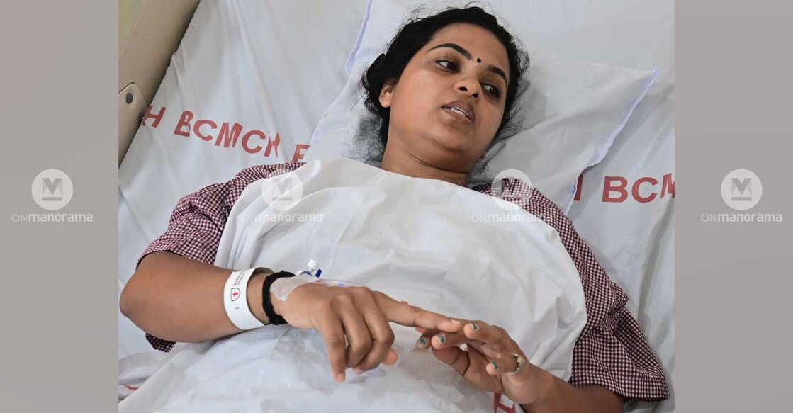 Megha Ranjith has been hospitalised with injuries sustained during a police lathicharge in Alappuzha on January 15. Photo: Manorama