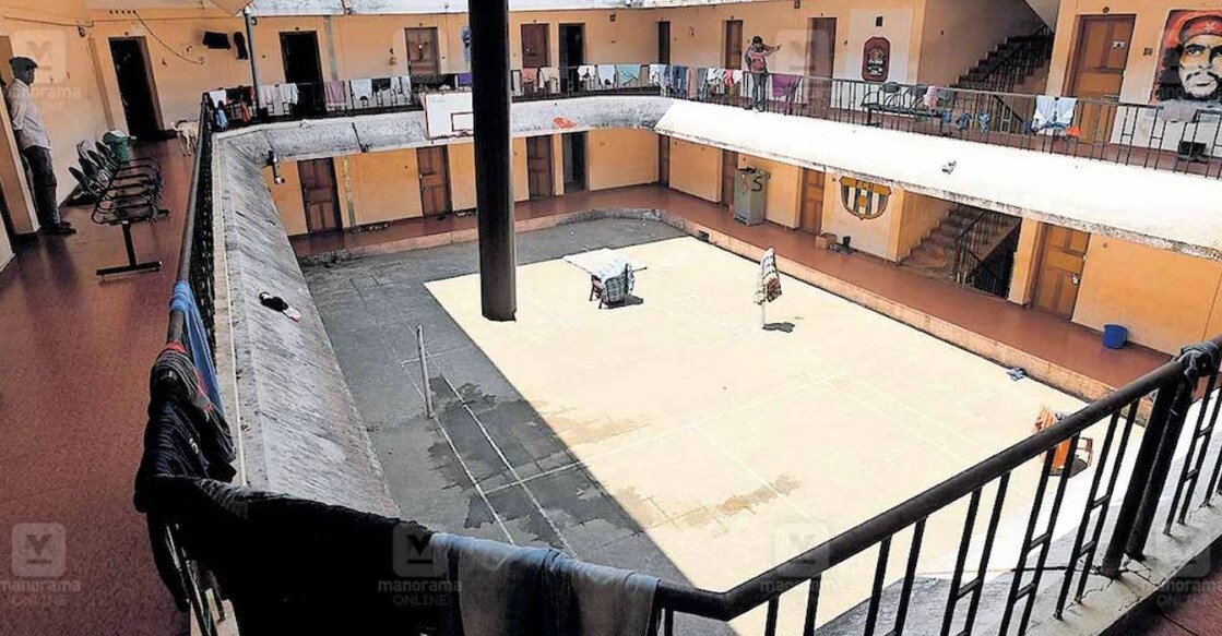 Inside the boy's hostel of the veterinary university. Photo: Manorama