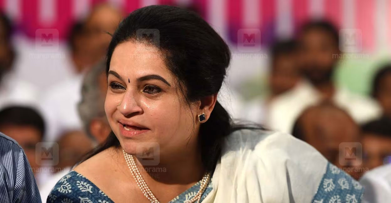 Initially, in response to the reports circulating about her potential move to the BJP, Padmaja clarified via Facebook that it was merely a joke. Photo: Manorama Online.