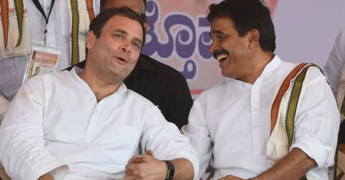 Rahul Gandhi and K C Venugopal. File photo